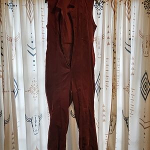 We The Free Deep Red Jumpsuit